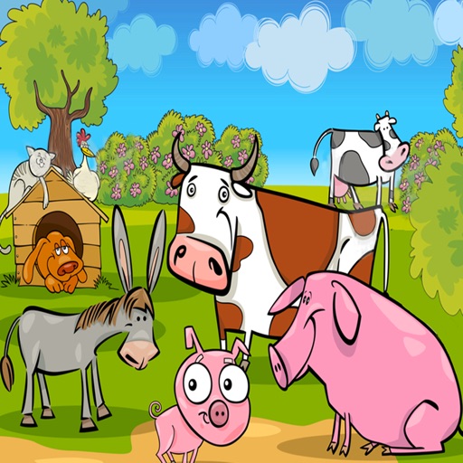 Farm Animal Shape Puzzle - Educational Learning Games For Kids In Preschool & Toddlers Free Icon
