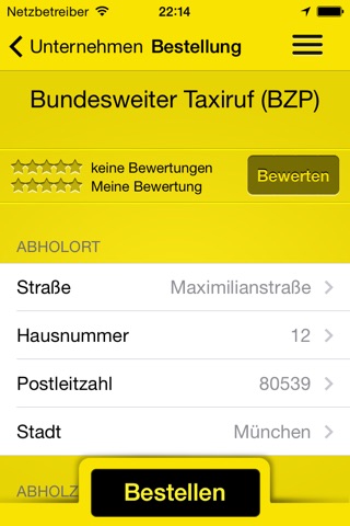cab4me - Die Taxi-App. screenshot 3