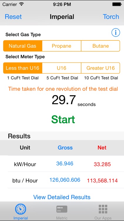 Gas Rate Calculator