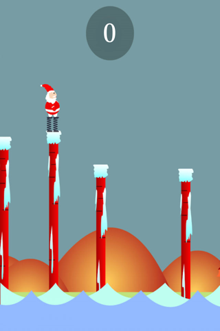 Xmas Santa's Spring Gambol planet - christmassy santa doodle jump hd fun game for teens ever screenshot 2