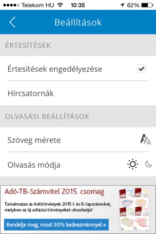 Adó Hírolvasó screenshot 3