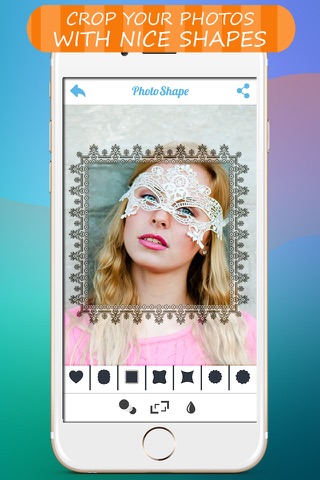 PicShape - Shape your photos using lots of predefined style and share pics "for Instagram, Dropbox, Email " screenshot 4