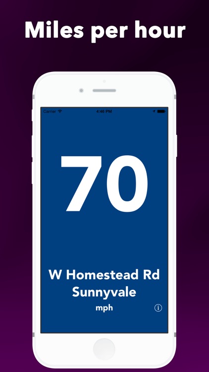 Speedometer: speed detection in miles per hour, kilometers per hour and meters per second