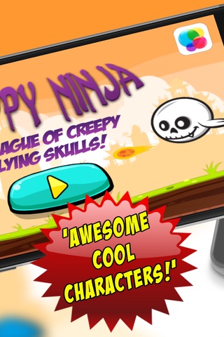 A Flappy Ninja Vs Creepy Flying Skulls at Christmas! - Pro screenshot 2