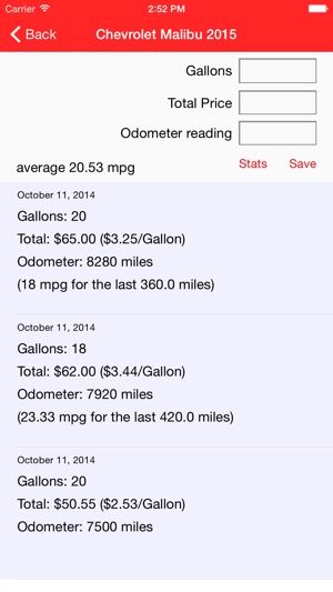 Fuel Economy Log Book(圖3)-速報App