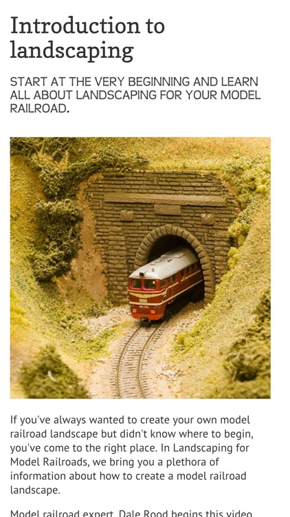 Landscape your Model Railroad