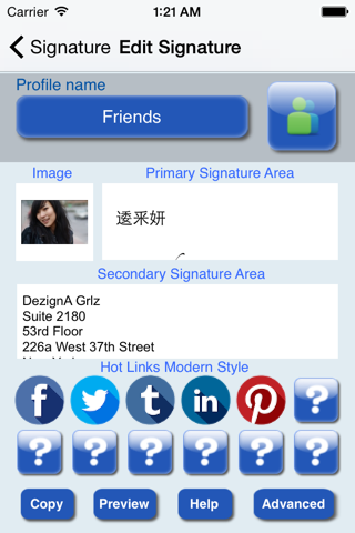 Email Signature Lite - náhled