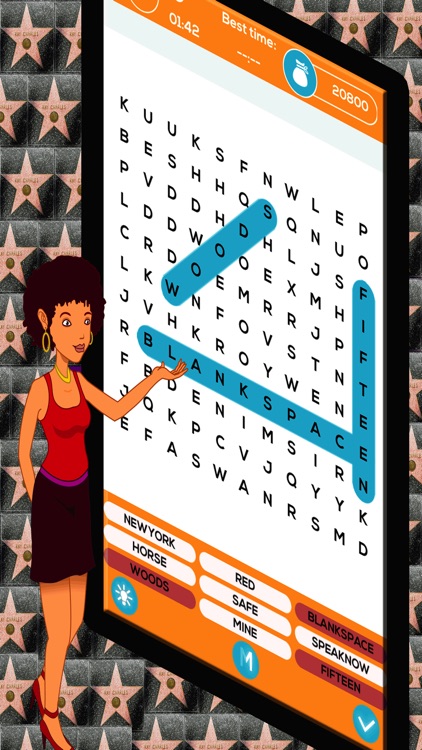 Celebrity Word Search - Top 50 Most Famous Celebrities Free Word Finder Game