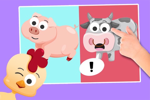 Play with Cartoon Farm Animals - The 1st Sound Game for a toddler and a whippersnapper free screenshot 2
