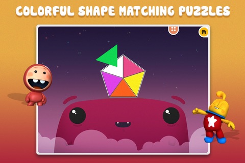 Monster Shapes Sorting Puzzle for Kids Halloween Theme FULL screenshot 2