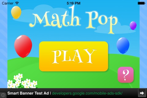 Balloon pop math screenshot 2