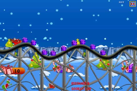 A Santa Roller Coaster Frenzy FREE - Downhill Christmas Rollercoaster Game screenshot 3