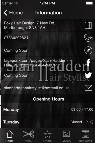 Sian Hadden Hairstylist screenshot 3