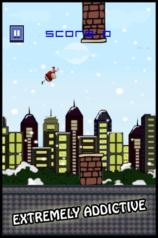 Flappy Santa Christmas Bird Flyer screenshot 2