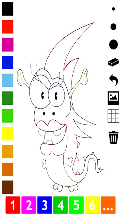 A Monster Coloring Book for Children to Learn to Color and Draw