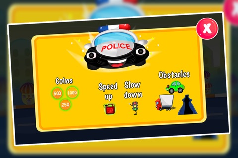 Police Car Hero : The Cartoon 911 Traffic City Fun Race - Free Edition screenshot 2