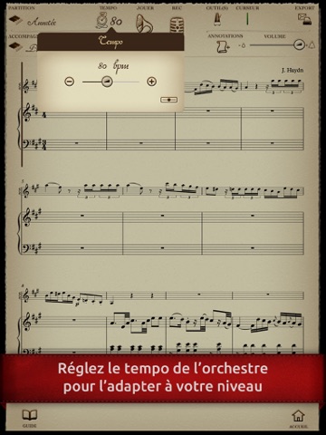 Play Haydn - Concerto pour piano n° 11 (2ème mouvement adagio) screenshot 3