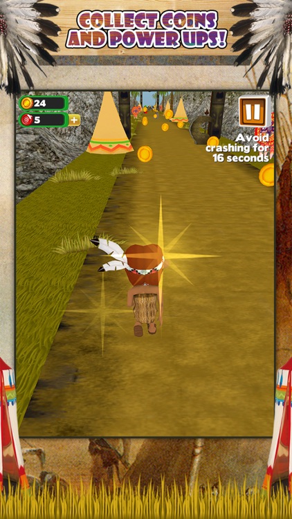 3D Pilgrim and Indian Thanksgiving Infinite Run Game FREE