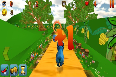 Bull Chik Run - Farm Animal Frenzy screenshot 2