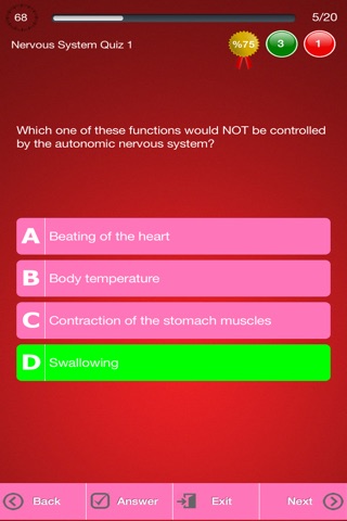 Human Nervous System Trivia screenshot 2