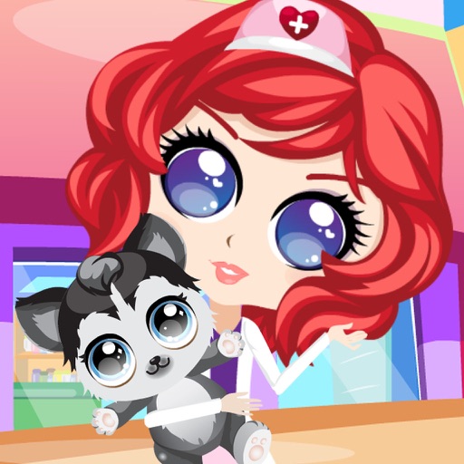 Pet Care Office - Treatment,Clean up,Dress up - Fun Pet Game Icon