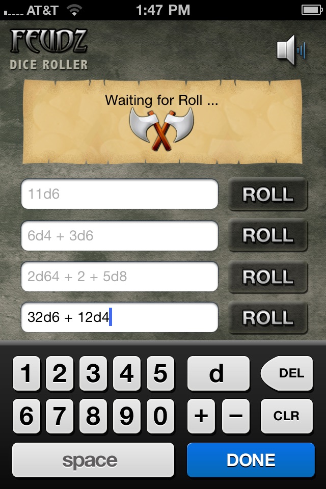 Feudz Dice Roller screenshot 2