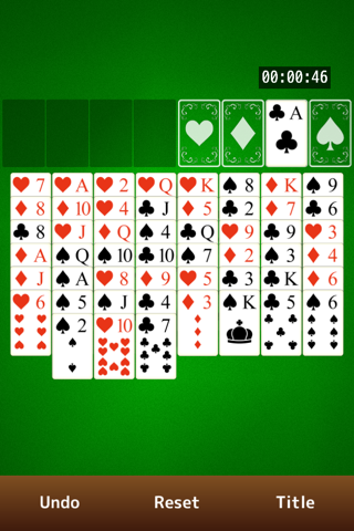 FreeCell Solitaire  - Simple Card Game Series screenshot 2