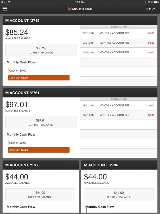 MidFirst Bank Mobile for iPad