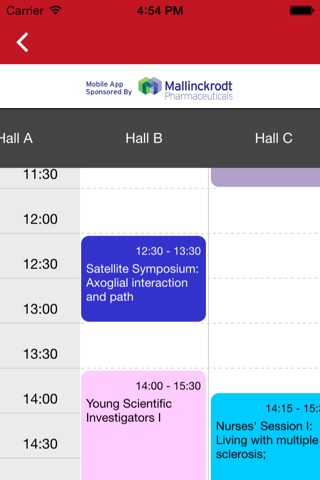 ECTRIMS 2015 screenshot 2