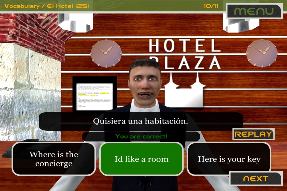 Speak Spanish with PlazaLingua Free - Practice Lessons and Audio for Learning a Foreign Language screenshot 4