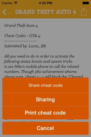 Cheat Code screenshot 4