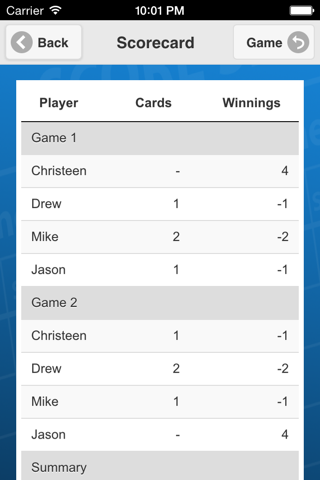 Poker Pool Scorecard screenshot 4