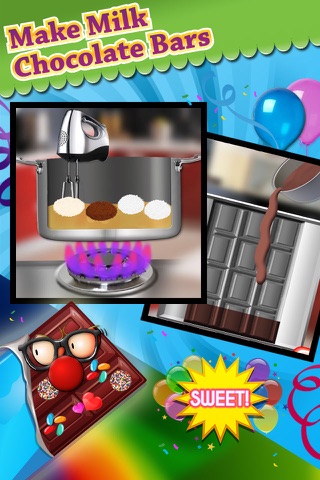 Chocolate Candy Bar Food Maker Game - Make, Decorate & Eat Yummy Chocolates Free Chef Games screenshot 2