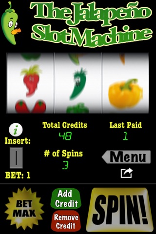 The Jalapeño Slot Machine Lite screenshot 2