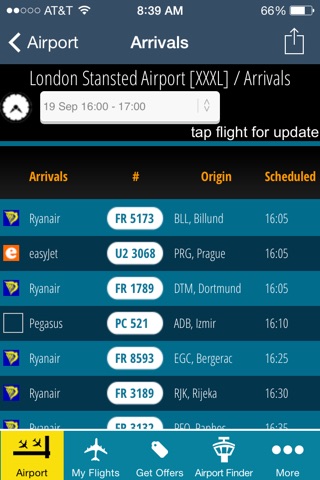 London Stansted Airport Pro (STN) Flight Tracker screenshot 2