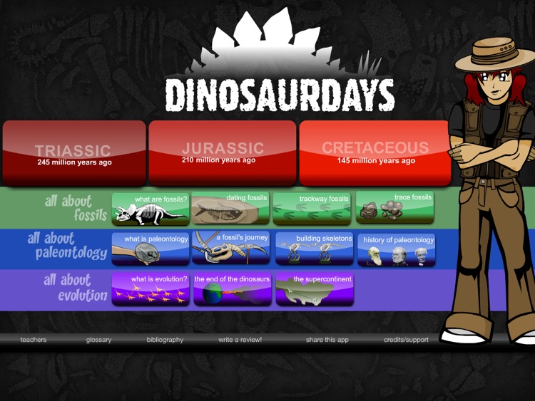 DinosaurDays An animated learning app about dinosaurs Produced by Distant Train