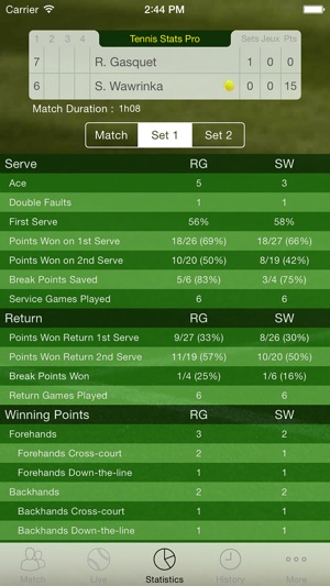 Tennis Stats Pro(圖3)-速報App