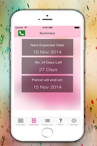 Period Tracker Logs - Monthly Cycles Menstrual Calendar & Ovulation Fertility Diary screenshot 2