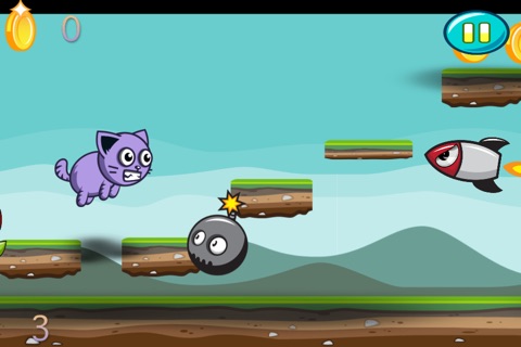 AAA Mad Flappy Cheshire Cat Vs Angry Missiles - Free screenshot 3