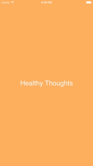 Healthy Thoughts