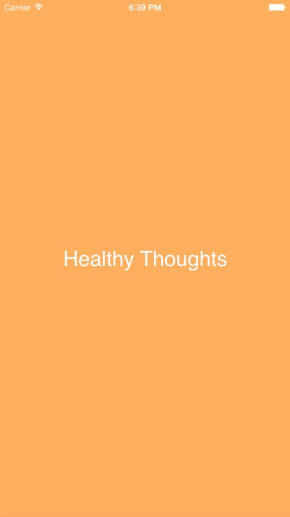 Healthy Thoughts