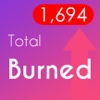 TotalBurned - The home screen counter showing burned calories