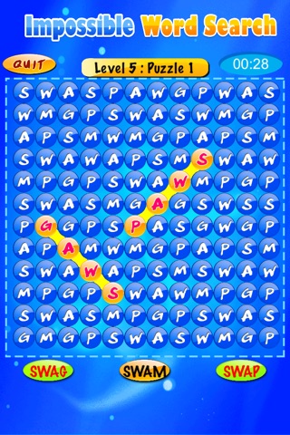 Impossible WordSearch screenshot 3