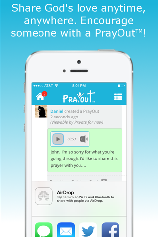 PrayOut - Voice Prayer Social Network screenshot 4