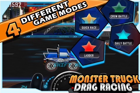 Monster Truck Drag Racing - 3d Car Game screenshot 2