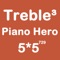Piano Hero Treble 5X5 - Merging Number Block And  Playing With Piano Music
