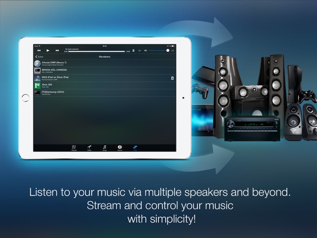 MyAudioStream HD Pro UPnP audio player and streamer for iPad(圖4)-速報App