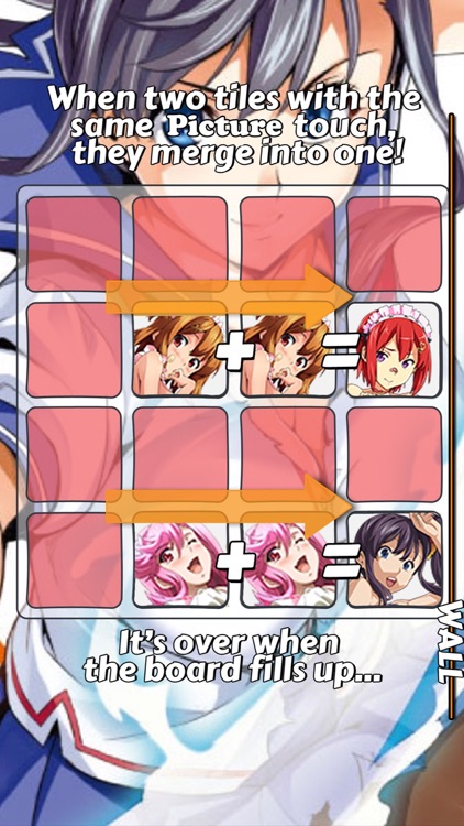 2048 PUZZLE "Maken-Ki" Edition Anime Logic Game Character.s