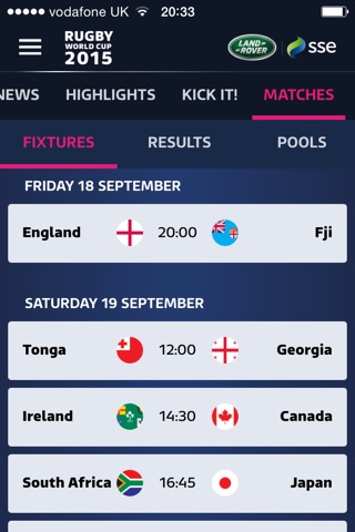 ITV Rugby World Cup 2015 screenshot 4