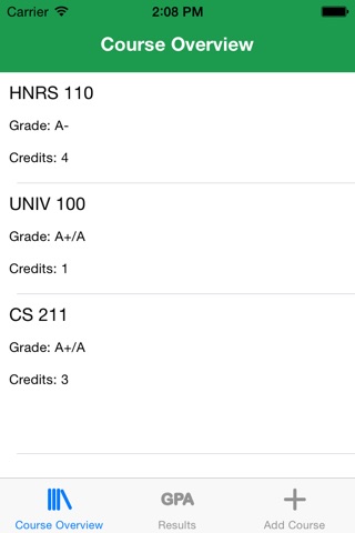 GMU GPA screenshot 2